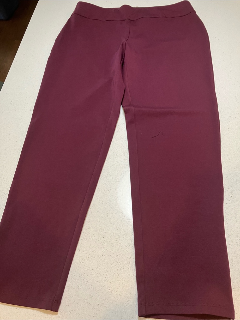 Women's Knit Pull-On Pants in Maroon size medium
